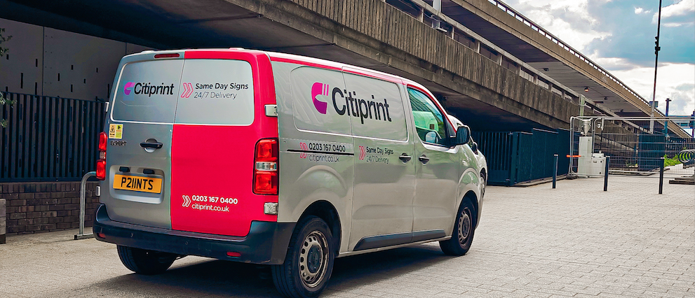 Citiprint Van - Same Day Sign Delivery in London